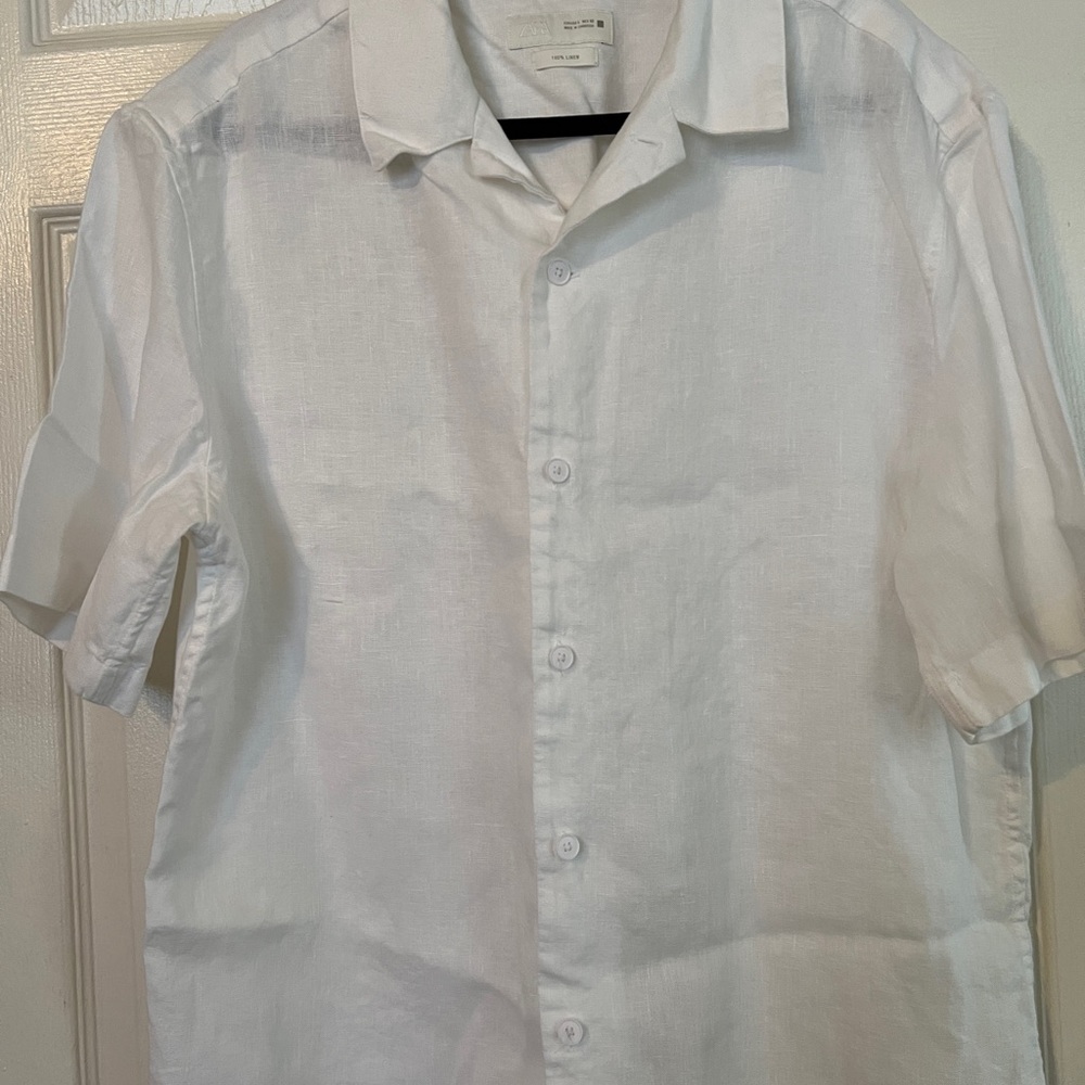 Zara Men's 100% linen